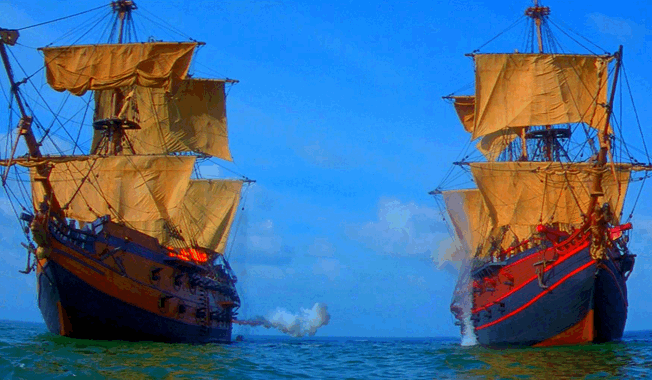 Фото атаки пиратов...