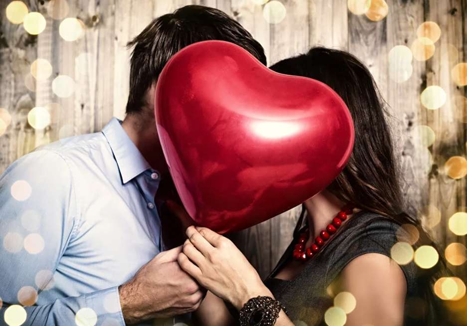День святого Валентина - влюбленная пара